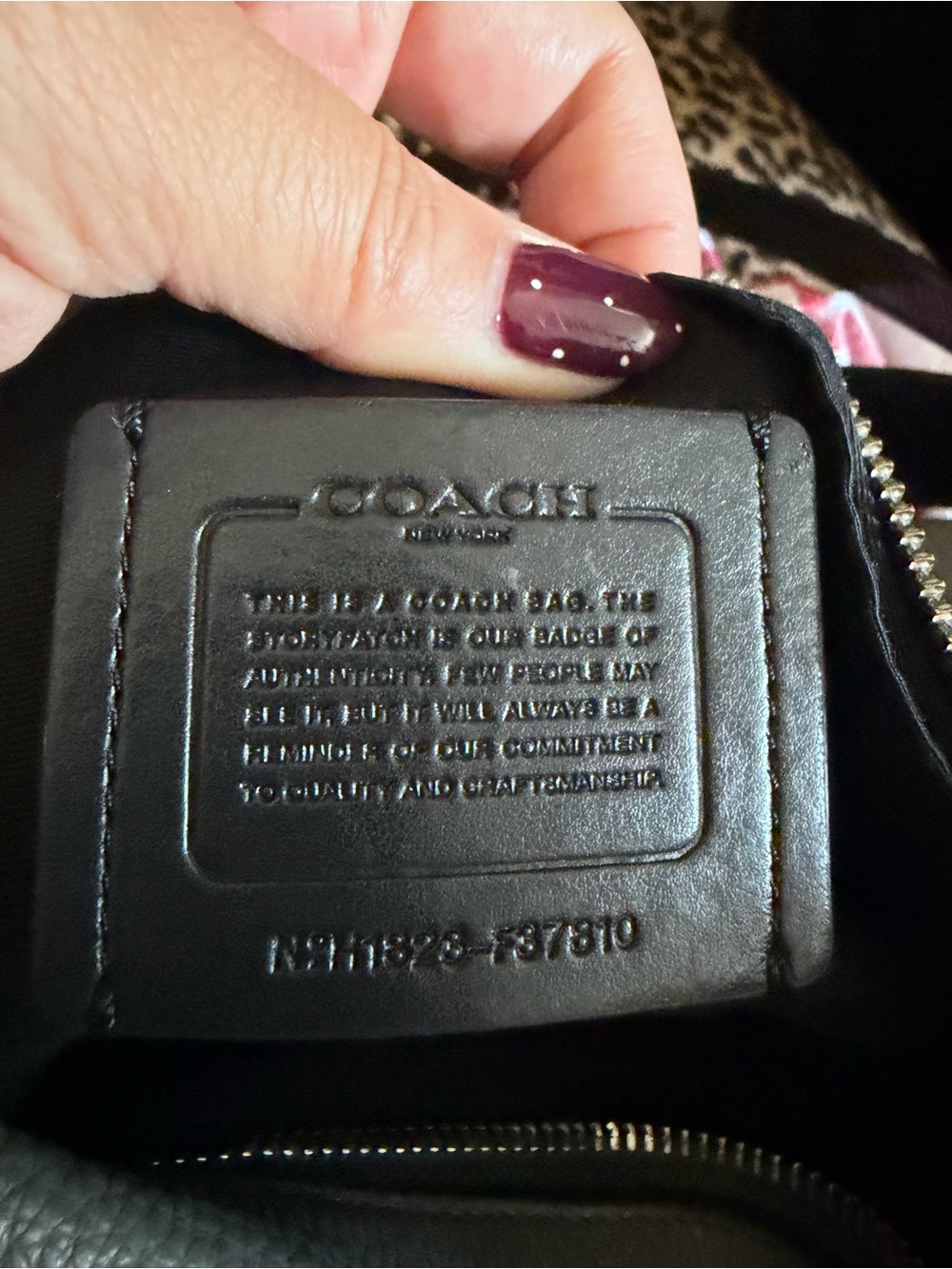 🩶Coach Ella Pebbled Leather Shoulder Hobo Bag in Gray with Studs🩶 - Picture 7 of 9